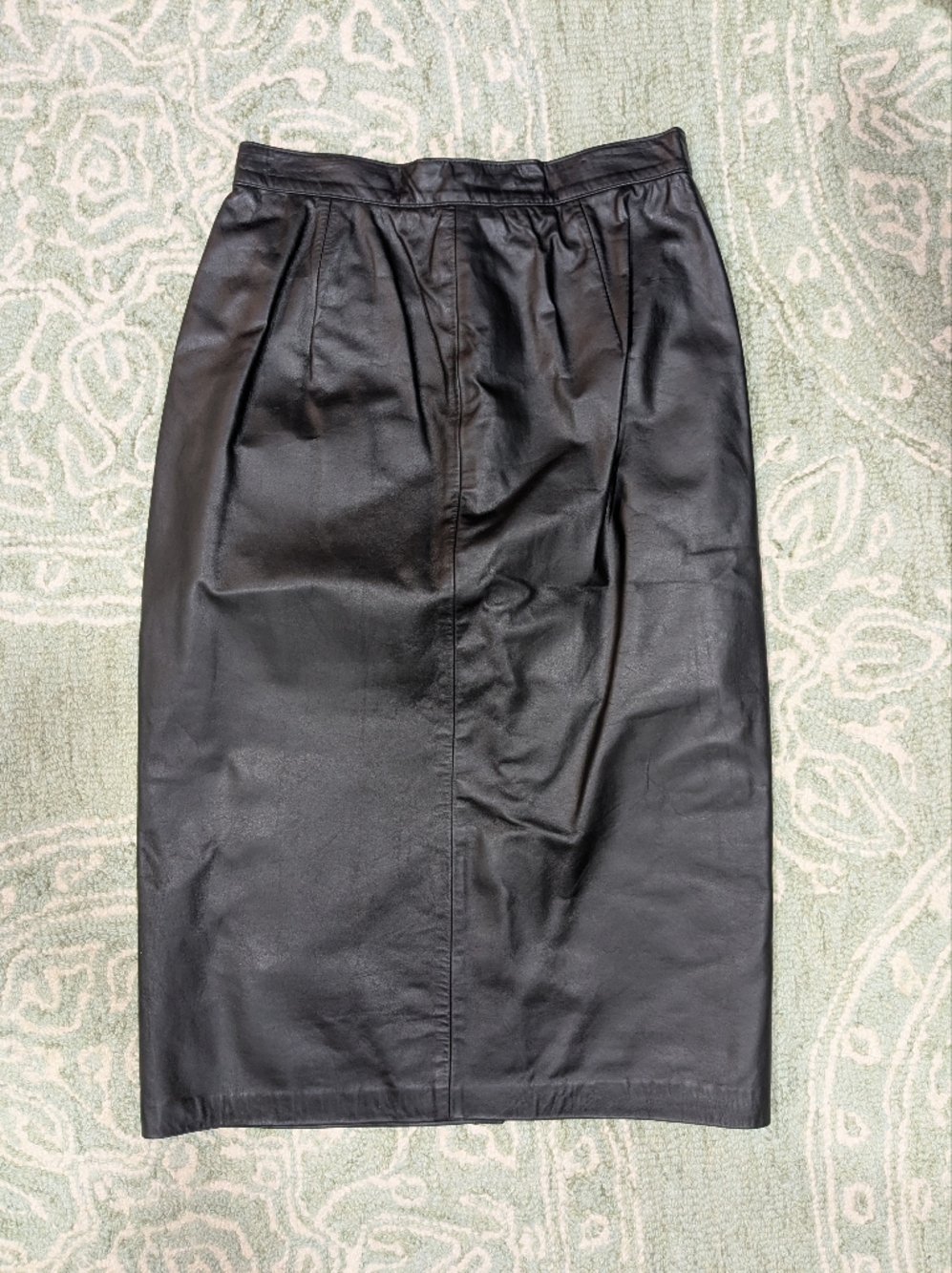 vintage leather skirt